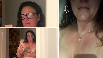 hentai stunner in glasses giving a pov blowjob