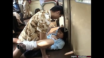 young jap shemale on train jerking uncensored