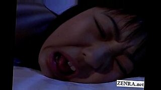 asian girl with huge tits fucked cum to tits on the bed in the room
