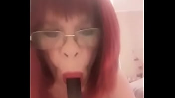 busty anime masturbates and then takes his cock in her mouth