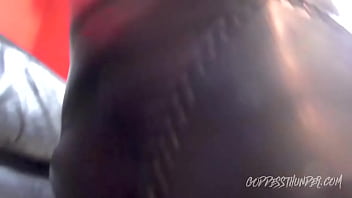 asian girl lays down on her stomach and gets pounded by black cock5