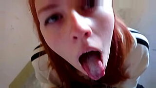 teen redhead thief kyrstal fucked and gets a facial