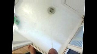 husband watches behind door as wife is filled with cum