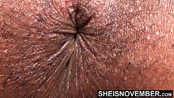 very hairy mature lady cum in her ass