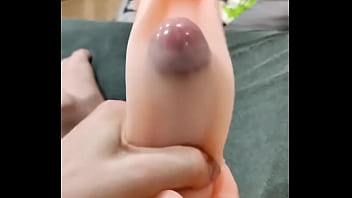 stroking her very hard shemale cock