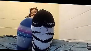 wearing stockings and gagging on a dick